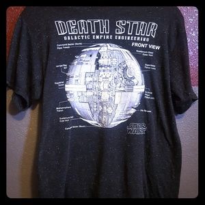 Star Wars Death Star blue print TEE